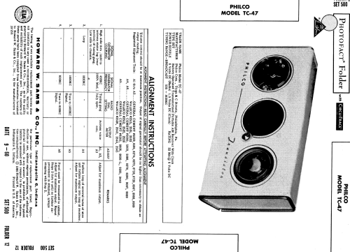 TC-47 Ch= 124; Philco, Philadelphia (ID = 577976) Radio