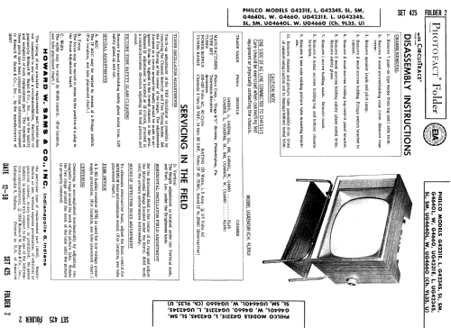 UG4234SL Ch= 9L35U; Philco, Philadelphia (ID = 919115) Television