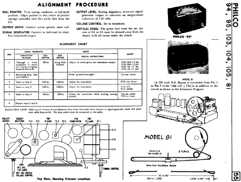 105 ; Philco Products Ltd. (ID = 2155618) Radio