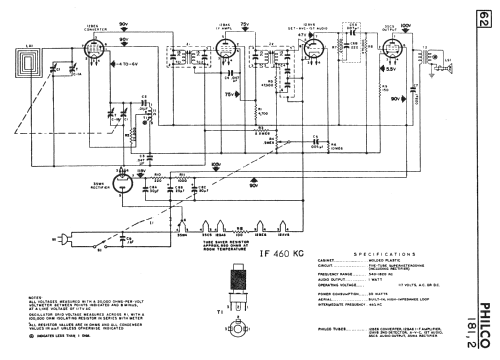 181 ; Philco Products Ltd. (ID = 2264903) Radio