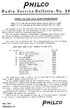 270 ; Philco Products Ltd. (ID = 2809883) Radio