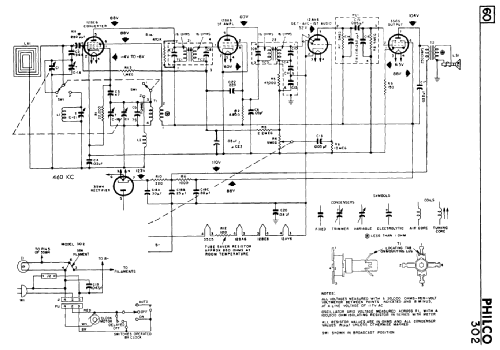 302 Radio Philco Products Ltd.; Toronto, build 1954 ?, 2 schematics ...