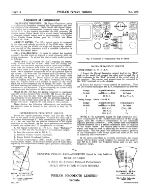 38-C7 Code 121; Philco Products Ltd. (ID = 3017644) Radio