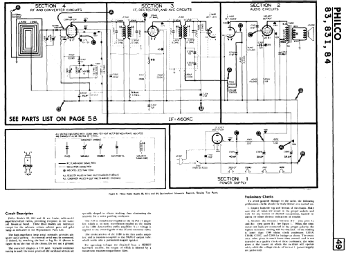 84 and 84G ; Philco Products Ltd. (ID = 2157645) Radio