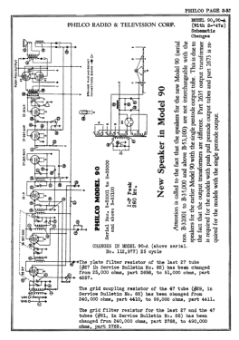 90A ; Philco Products Ltd. (ID = 2815666) Radio