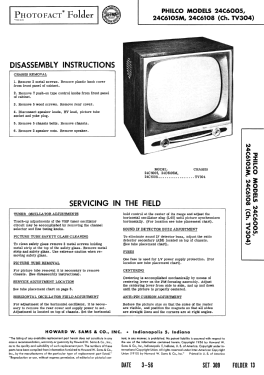 24C6108 Ch= TV304; Philco, Philadelphia (ID = 2764675) Television