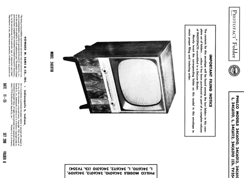 24C6110L Ch= TV 354; Philco, Philadelphia (ID = 2673760) Télévision