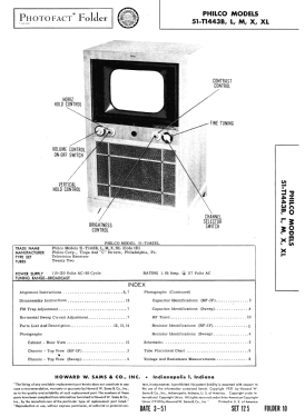 51-T1443B; Philco, Philadelphia (ID = 2866001) Television