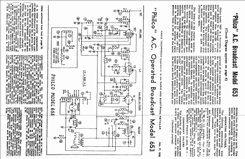 653; Philco Radio & (ID = 1315168) Radio