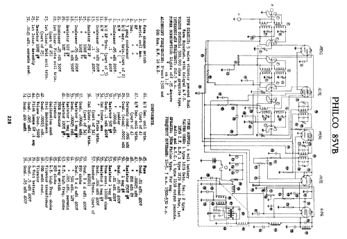 85VB; Philco Radio & (ID = 756759) Radio