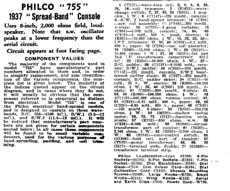 Spread-Band 755; Philco Radio & (ID = 1941590) Radio