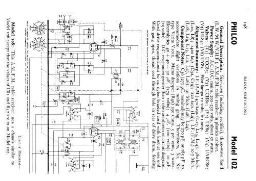 108; Philco Radio & (ID = 599584) Radio