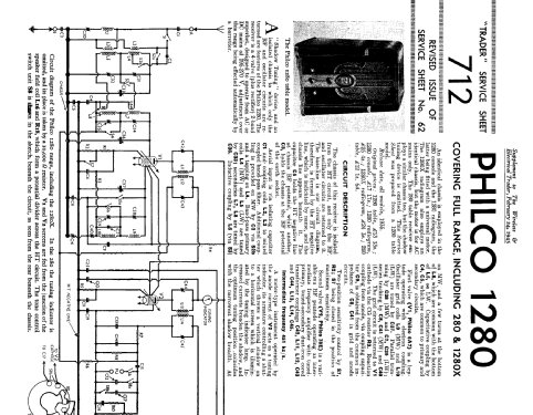 280; Philco Radio & (ID = 2176955) Radio