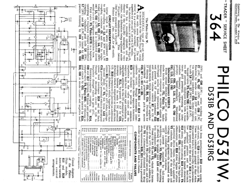 D531RG; Philco Radio & (ID = 1249229) Radio