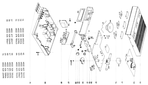 Clockradio 90AS096 /00 /15 /40 /50 /51 /65 /90; Philips; Eindhoven (ID = 1912199) Radio