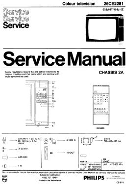 Rubens 26CE2281 /02S /05T /10S /10Z Ch= 2A; Philips; Eindhoven (ID = 2731302) Television