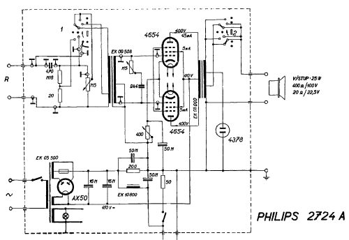 2724A; Philips akc. spol., (ID = 491200) Ampl/Mixer