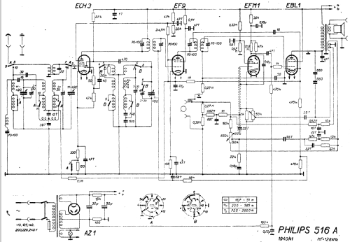 516A-14; Philips akc. spol., (ID = 261485) Radio