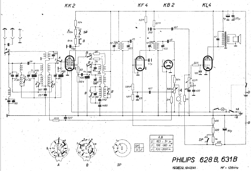 628B -14; Philips akc. spol., (ID = 36699) Radio