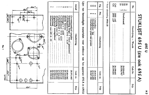 695U-14; Philips akc. spol., (ID = 2010590) Radio