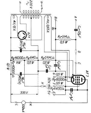 Elektronkový voltmetr - Tube Voltmeter Schema 28; Philips akc. spol., (ID = 3047573) Kit