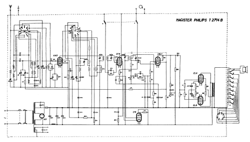 Magister T2714 B; Philips akc. spol., (ID = 494692) Radio