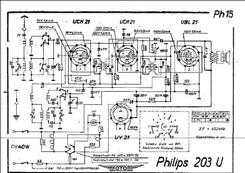 Philetta 203U-14; Philips akc. spol., (ID = 951637) Radio