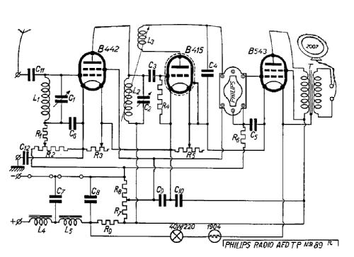 T 2488; Philips akc. spol., (ID = 1684642) Radio