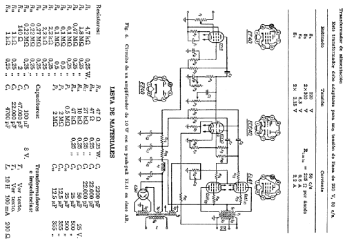 Fapesa Amplificador 10W en kit ; Philips Argentina, (ID = 1691369) Kit