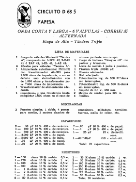 Fapesa Receptor en kit D-68-5; Philips Argentina, (ID = 2932620) Kit