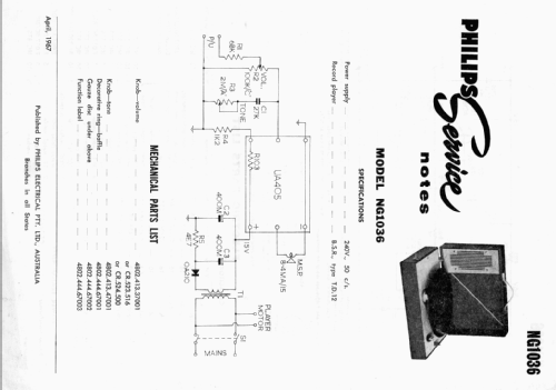 Carnaby NG1036; Philips Australia (ID = 1776040) Enrég.-R