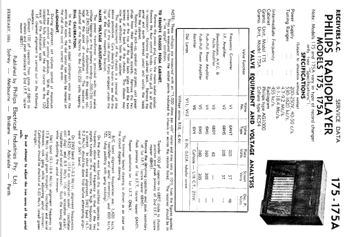 Phil-Harmonic 175; Philips Australia (ID = 2174619) Radio