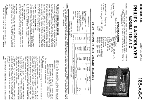 Phil-Harmonic 185; Philips Australia (ID = 2179050) Radio