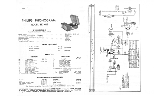 Phonogram NG1015; Philips Australia (ID = 2761484) Sonido-V