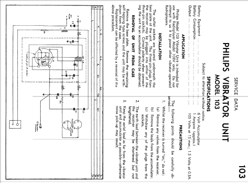 Vibrator Unit 103; Philips Australia (ID = 2153236) Aliment.