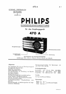 470A; Philips Belgium (ID = 2865693) Radio