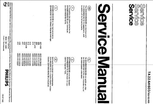 AM-FM Stereo Receiver 22AH603 /00 /12 /15 /60 /62 /65; Philips Belgium (ID = 2585616) Radio