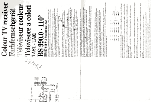 BS990; Philips, Svenska AB, (ID = 2513885) Fernseh-E