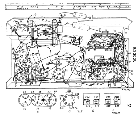 BX300U /19 Radio Philips Belgium Belgien, build 1950, 11 pictures ...