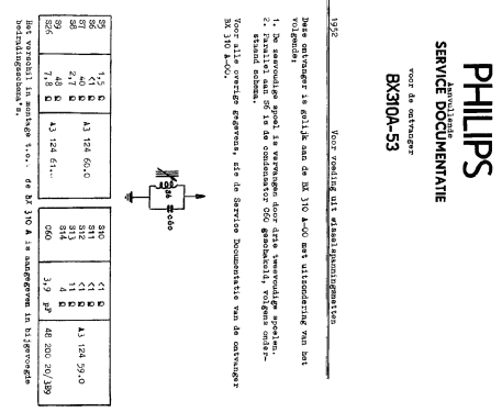 BX310A /53; Philips Belgium (ID = 2378183) Radio