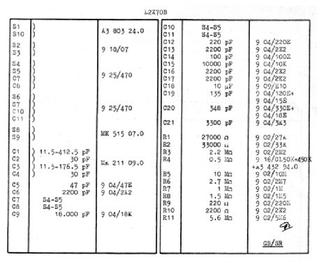 L2X70B; Philips Belgium (ID = 2536342) Radio