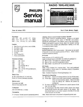 Commander 15RL412 /00R; Philips; India (ID = 2726419) Radio