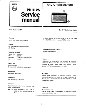 Pocket Set 15RL015 /00R; Philips; Eindhoven (ID = 2723464) Radio