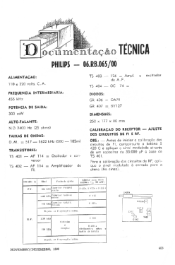 06RB065 /00; Philips do Brasil S. (ID = 2772826) Radio