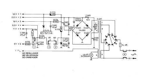 Sintonizador Amplificador com Cambiador 06AH852 /00; Philips do Brasil S. (ID = 2610942) Radio