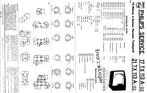 14TX113A; Philips; Eindhoven (ID = 405165) Fernseh-E