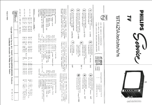 19TX421A /76; Philips; Eindhoven (ID = 1073828) Télévision