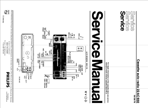 22AC650 /38; Philips; Eindhoven (ID = 1081679) Car Radio