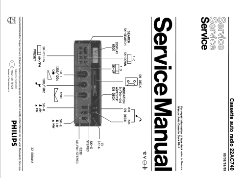 22AC740 /00; Philips; Eindhoven (ID = 845723) Car Radio