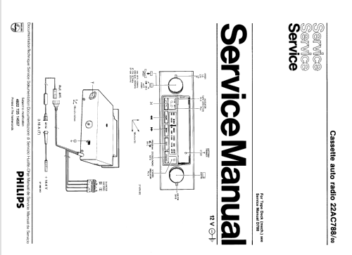 22AC788 /00; Philips; Eindhoven (ID = 1073653) Car Radio